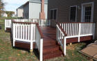 Ipe with white vinyl rails